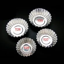 10 шт. специальный плоским дном яичный пирог форма для пирога круглый Алюминий цветок торт Алюминий эмаль DIY Гонконг Стиль яичный пирог AB578