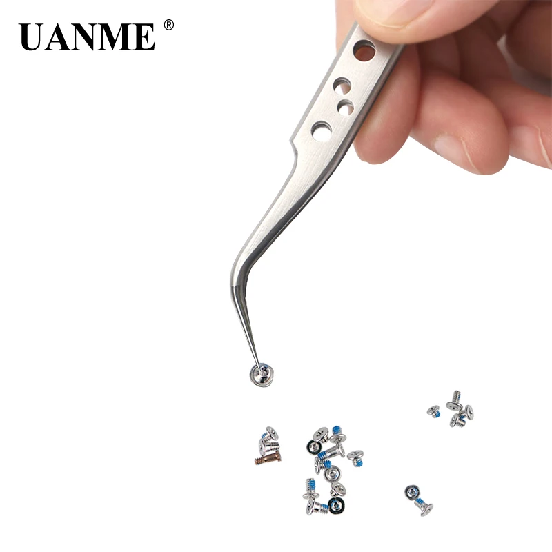 UANME антистатические острые наконечники пинцет магнетические изогнутые прямые точно нержавеющие щипцы телефон ремонт ручные инструменты Наборы
