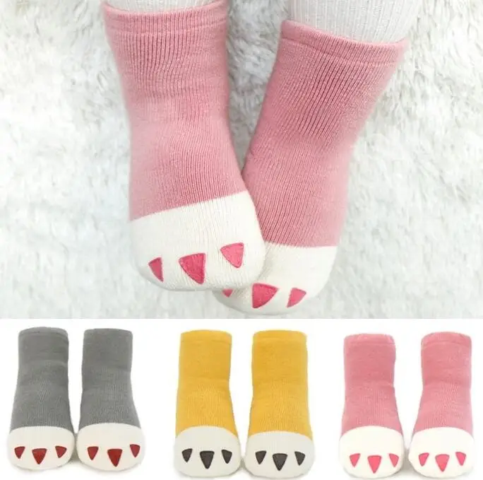 Высококачественные толстые носки из махровой ткани(3 пары в лоте) зимние носки теплые носки с изображением персонажей мультфильма для мальчиков и девочек для От 0 до 4 лет для малышей и детей постарше
