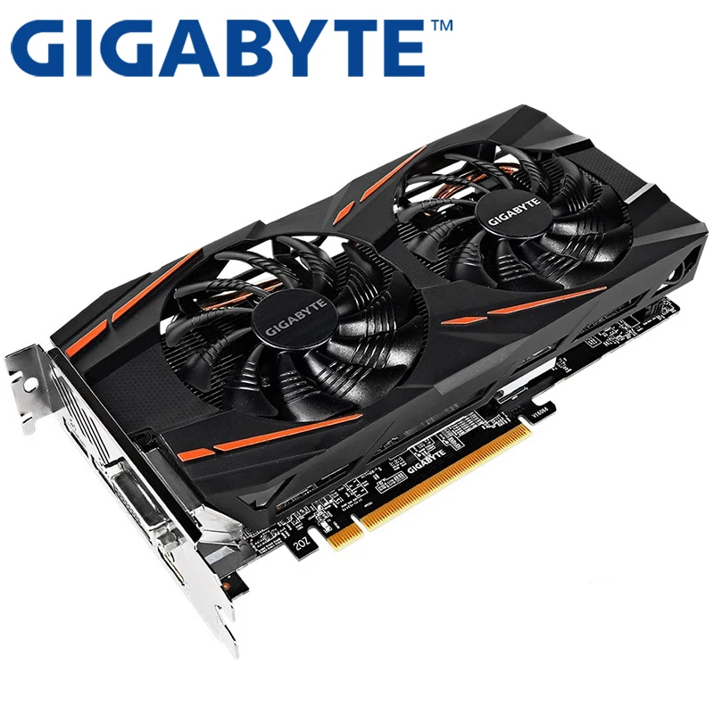 Видеокарта GIGABYTE RX 570 4GB 256Bit GDDR5 видеокарты для AMD RX 500 серии VGA карты RX570 используется DisplayPort HDMI DVI