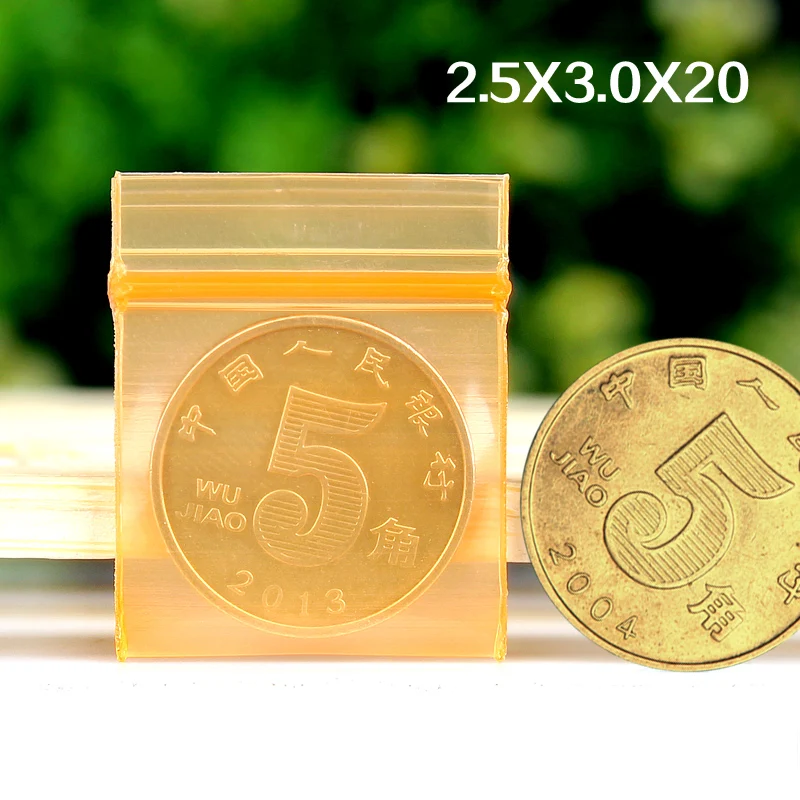 

2,5x3 см 500 шт./лот повторно закрывающийся пластиковый прозрачный полиэтиленовый пакет для компонентов ювелирных изделий Оранжевый пакет с застежкой-молнией самозакрывающийся Z025