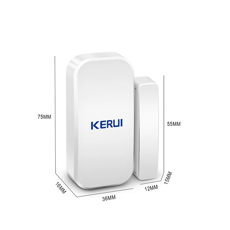KERUI 433 МГц датчик сигнализации для дверей и окон Беспроводной магнитный переключатель контактный детектор сигнализация для охранной системы безопасности