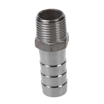 

Hot Sale NPT stainless steel connector external thread barb hose nozzle Hose Measurement: 1/2 inch X 19mm
