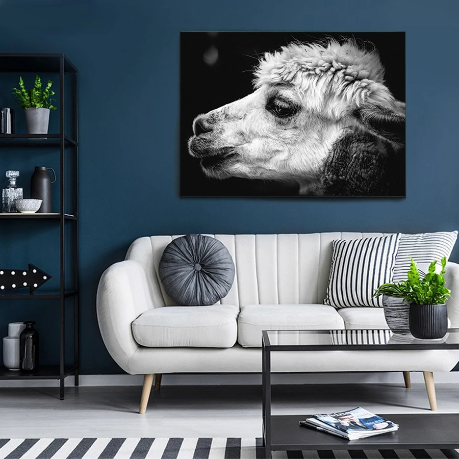 Modern Poster Animals Canvas Art Prints Nordic Black White Canvas