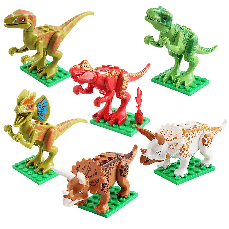 Legoings Jurassic Dinosaur  Building Blocks Toy Small Model Juguetes Compatible Legoing Best Gift zone Set Kids Toys 