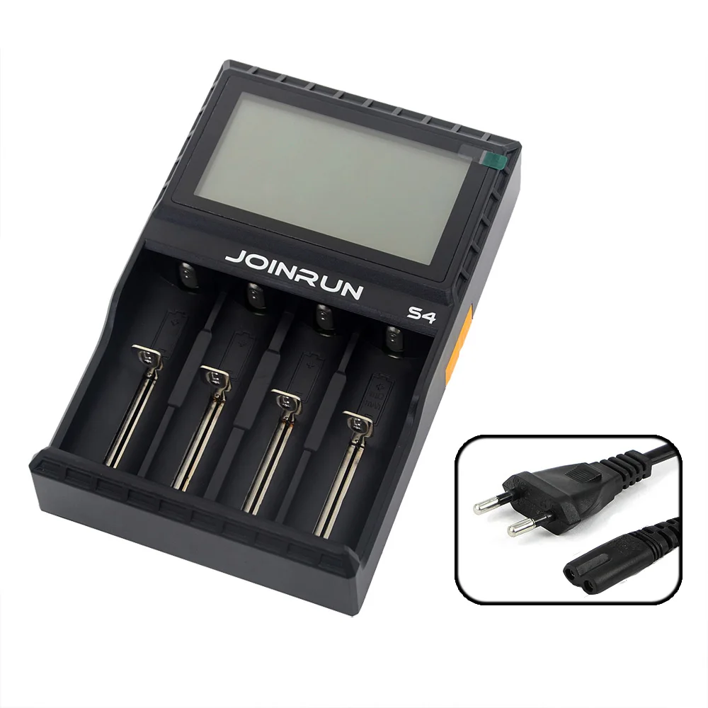 S4 EU plug JOINRUN S4 Smart 18650 Батарея Зарядное устройство литий-ионная Ni-MH Ni-Cd AAAA AAA AA 14500 16340 14650 26650 16500 16650 14350 Батарея Зарядное устройство - Цвет: S4 EU plug