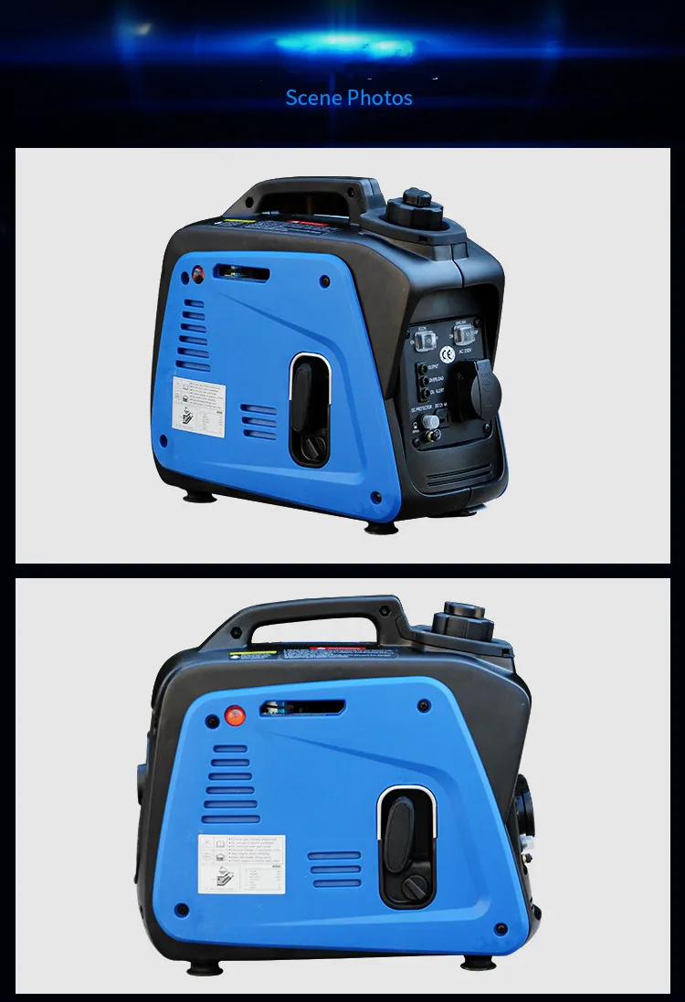Portable four-stroke 800w digital frequency conversion gasoline generator household 220V full copper motor Portable four-stroke 800w digital frequency conversion gasoline generator household 220V full copper motor