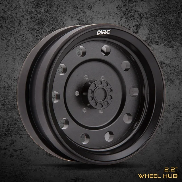 Cheap 4PCS CNC Machining  Alloy Metal 2.2inch Wheel Hub For 1/10 Rc Rock Crawler  Traxxas Trx4 Axial Scx10 90046 ford bronco