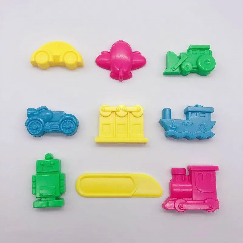 Детская форма для пластилина, инструменты для детей, робот-машина, глиняная форма, игрушки, забавные инструменты для моделирования теста, игрушки с ножом - Цвет: Многоцветный