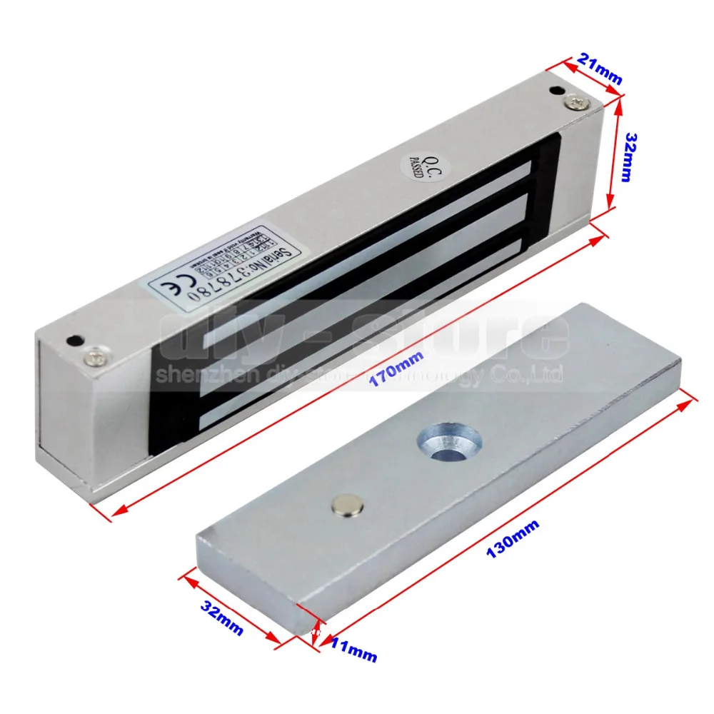 Отпечаток пальца diysecur 125 кГц RFID ID Card Reader система контроля доступа двери комплект+ 180 кг 350LB магнитный замок