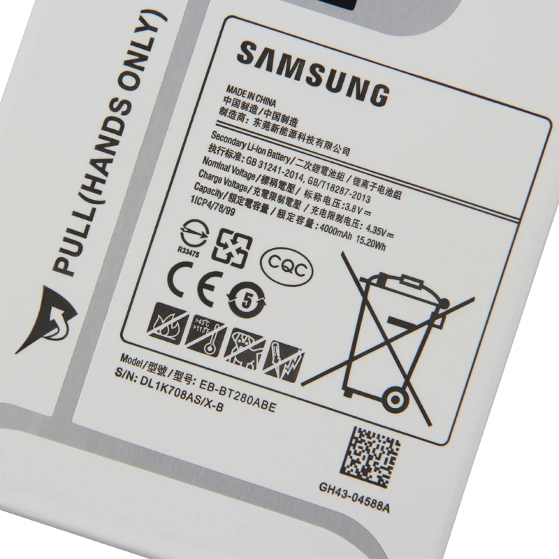 Дешево Оригинальная сменная батарея samsung для Galaxy Tab A 7,0 SM T280 T280 T285, настоящая батарея для планшета, EB BT280ABE, 4000 мА ч