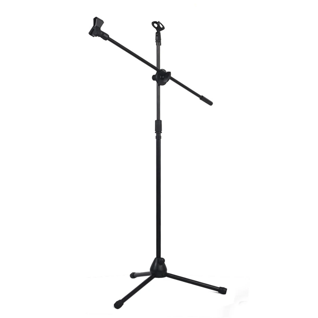  SCLS Universal Professional Swing Boom Floor Stand Microphone Holder Adjustable Detachable Double-h
