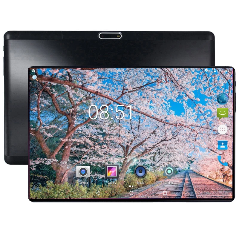 

10 Inch Android Tablet 4GB RAM 64GB ROM Google Android 8.0 play Dual Camera WiFi 1280x800 IPS 2.5D 3G 4G FDD LTE GPS Tablet 10