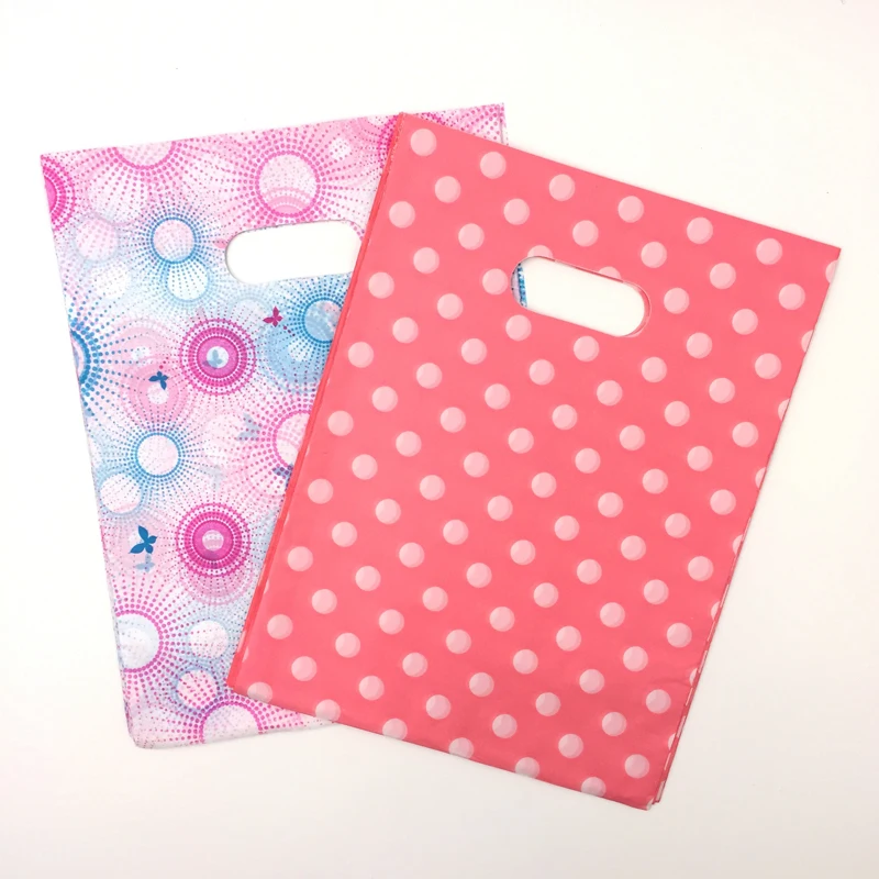 Jewelry Pouches.100pcs butterfly Thicken Plastic Jewelry Bag 25X35cm
