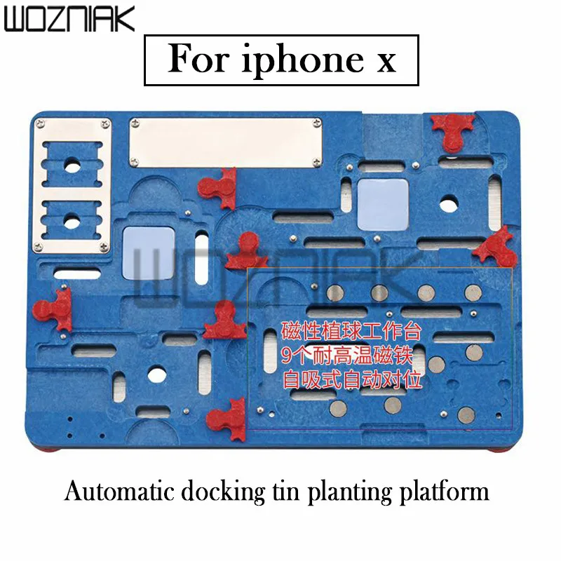 Eplosion-proof охлаждающая Оловянная многофункциональная платформа для iPhone X материнская плата A11 печатная плата Держатель джиг