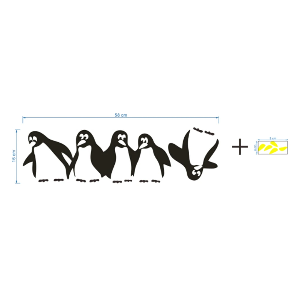 1PC Funny Penguin Kitchen Fridge Sticker DIY Decals Dining Room Kitchen Decorative Wall Stickers Home 1PC Funny Penguin Kitchen Fridge Sticker DIY Decals Dining Room Kitchen Decorative Wall Stickers Home