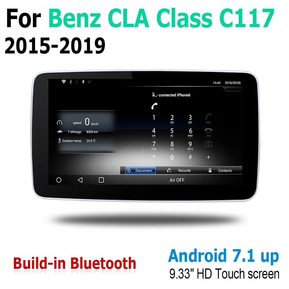 Cheap 9.33" Android Touch Screen Multimedia Player Stereo Display navigation GPS For Mercedes Benz CLA Class C117 2015~2019 NTG 5