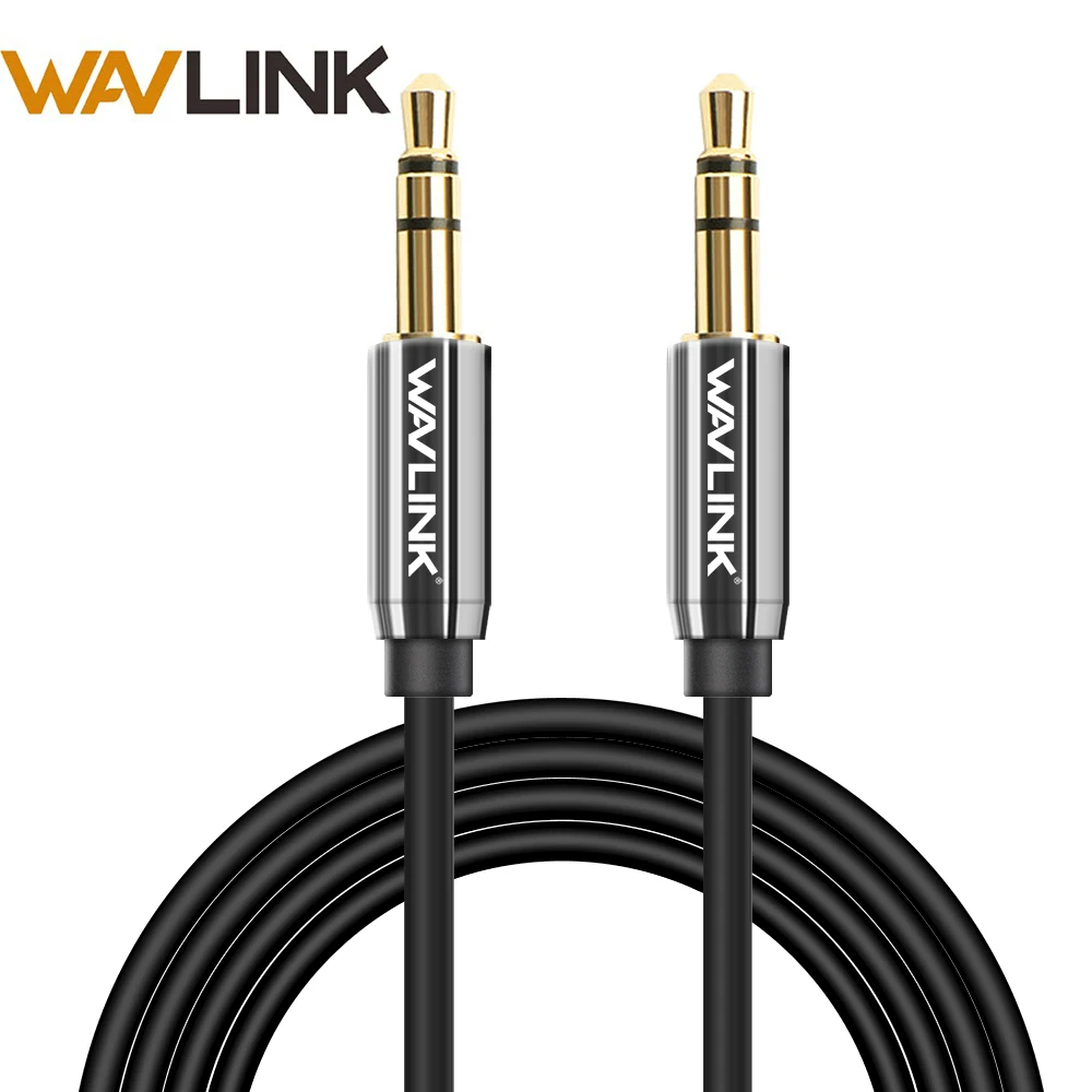 Лучший Wavlink 3,5 мм разъем аудио кабель стерео Aux кабель мужчинами аудио кабель для iPhone автомобилей наушников Динамик провода линия Aux шнур