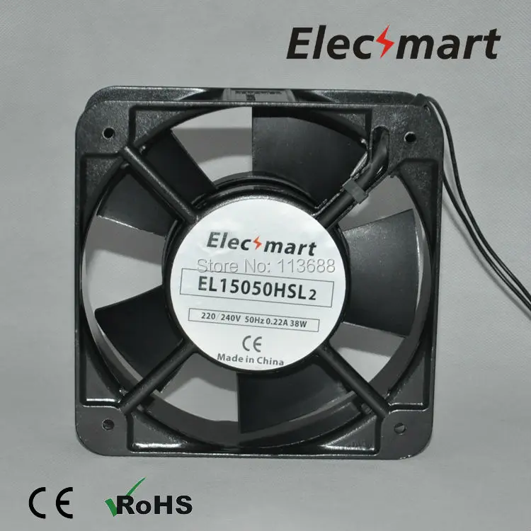 AC220V 150 мм * 50 2 контактный разъем вентилятор охлаждения для компьютера чехол