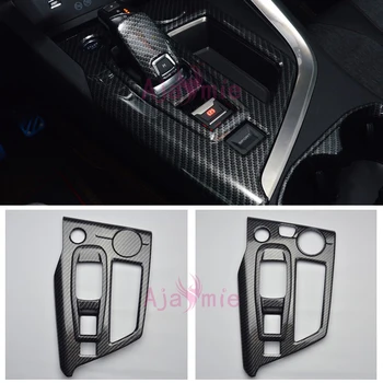 

Accessories For Peugeot 5008 3008 GT 2017 2018 Interior Carbon Fiber Color Gear Cover Overlay Panel frame ABS Car Styling
