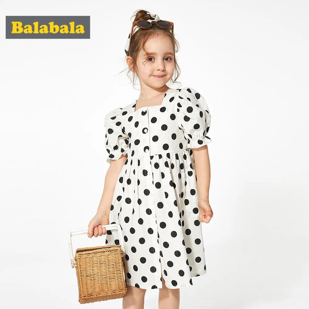 BalabalaChildren/платья для девочек во французском стиле Новинка лета 2019 Детское платье