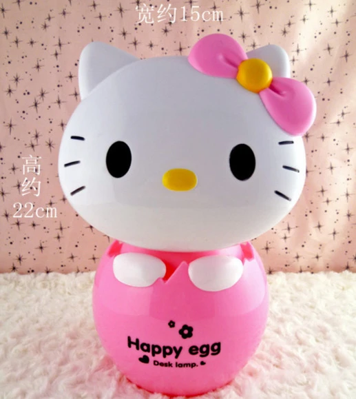 Hello Kitty Egg Shaped Energy Saving Led Reading Light Bedroom Lovely Night Light Kitty Cat Desk Lamp Light Lamp Light Bulb Lamplights N Lamps Aliexpress