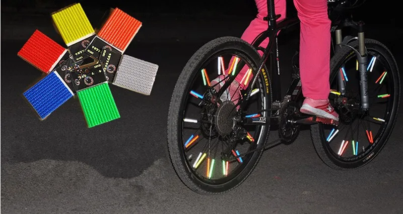 WEST BIKING, 12 шт., светоотражающий круг для горного велосипеда, спицы, стальная проволока, якорные полосы, предупредительные полоски, светоотражающие спицы для велосипеда