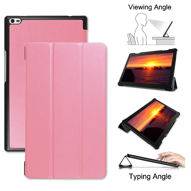 

GUKEEDIANZI Pure color PU Cover Only For Lenovo Tab 4 TAB4 8 inch TB-8504F TB-8504 TB-8504N TB-8504X Folding Stand Tablet Case