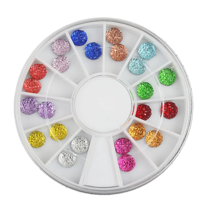 

1Box(24Pcs) Mixed Resin Rhinestone For Needlework FlatBack Cabochon Scrapbook Decoration Craft DIY Embellishments Accessories