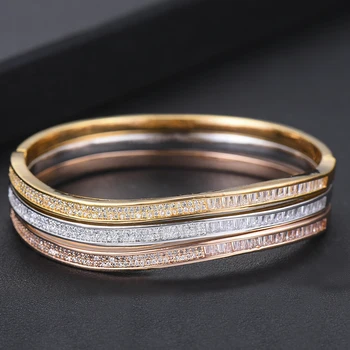 

missvikki New Trendy Full Paved Shiny Cubic Zirconia For Women Bridal Wedding Engagement Anniversary Jewelry Romantic Gift