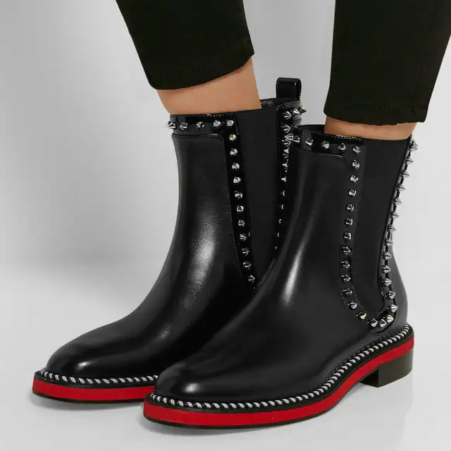 red chelsea boots ladies