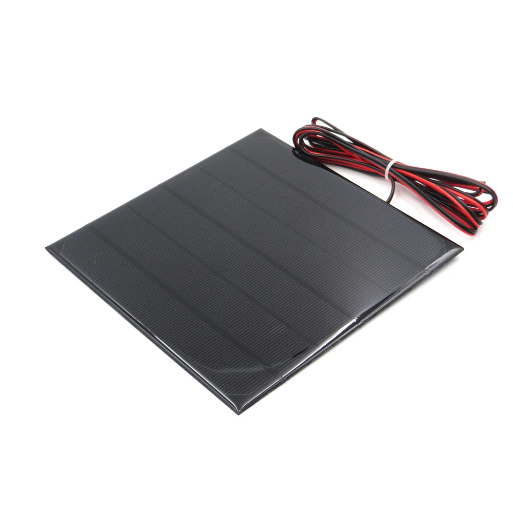 

6V 4.5Watt with 200cm extend cable Solar Panel Polycrystalline Silicon DIY Battery Charger Module Mini Solar Cell wire toy
