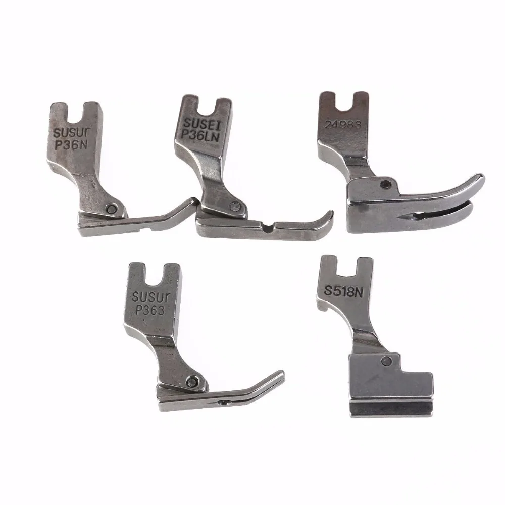 

5Pcs Presser Feet for Industrial Sewing Machine S518N P36LN P36N P35 P363