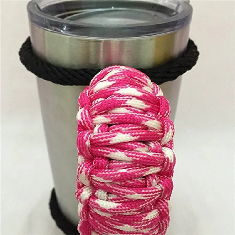 Paracord ручка ручной работы для 30 oz Yeti Ritc с ручкой и крышкой держатель чашки безопасности и выживания Z0605