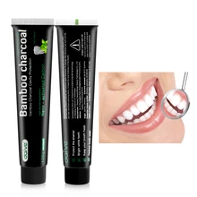 120 г отбеливание зубов натуральный активированный уголь зубная паста уход бамбуковая зубная паста черная гигиена полости рта инструмент для ухода
