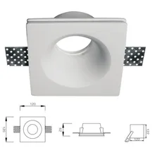 Специальный и холодный встраиваемый gesso точечный свет с 5 Вт светодиодный лампочка, чистый белый штукатурка Trimless вниз свет, гипс вниз свет 24 шт./партия