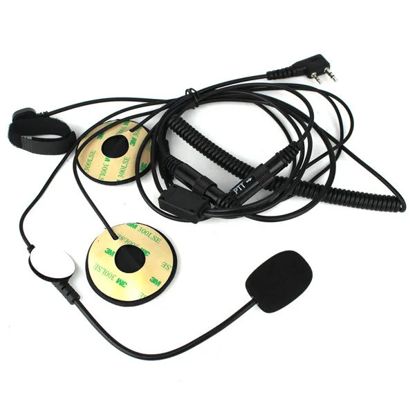 2 Pin Finger PTT гарнитура рация мотоциклетный шлем микрофон для Kenwood Baofeng Retevis TYT