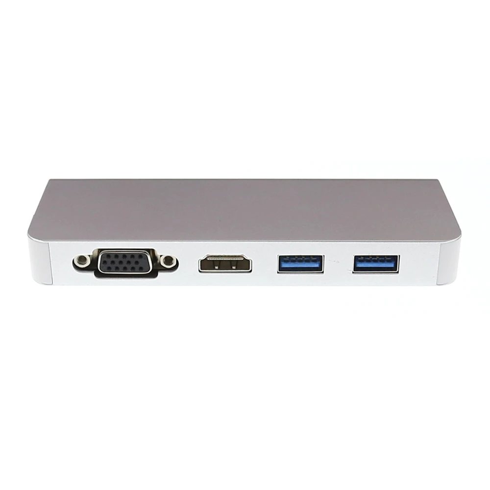 5 шт./лот Thunderbolt 3 USB C Тип на 2 0 Hub с 4K 30hz HDMI VGA 1000M RJ45 PD зарядный адаптер для Macbook|USB-хабы|