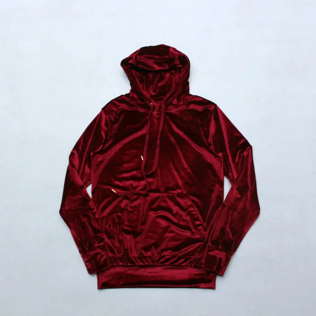 velvet hooded tracksuit