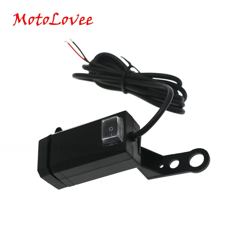 

MotoLovee Dual USB Waterproof Motorcycle Handlebar Charger Adapter Power Supply Socket QC3.0 For Car Motorbike Auto USB Charger