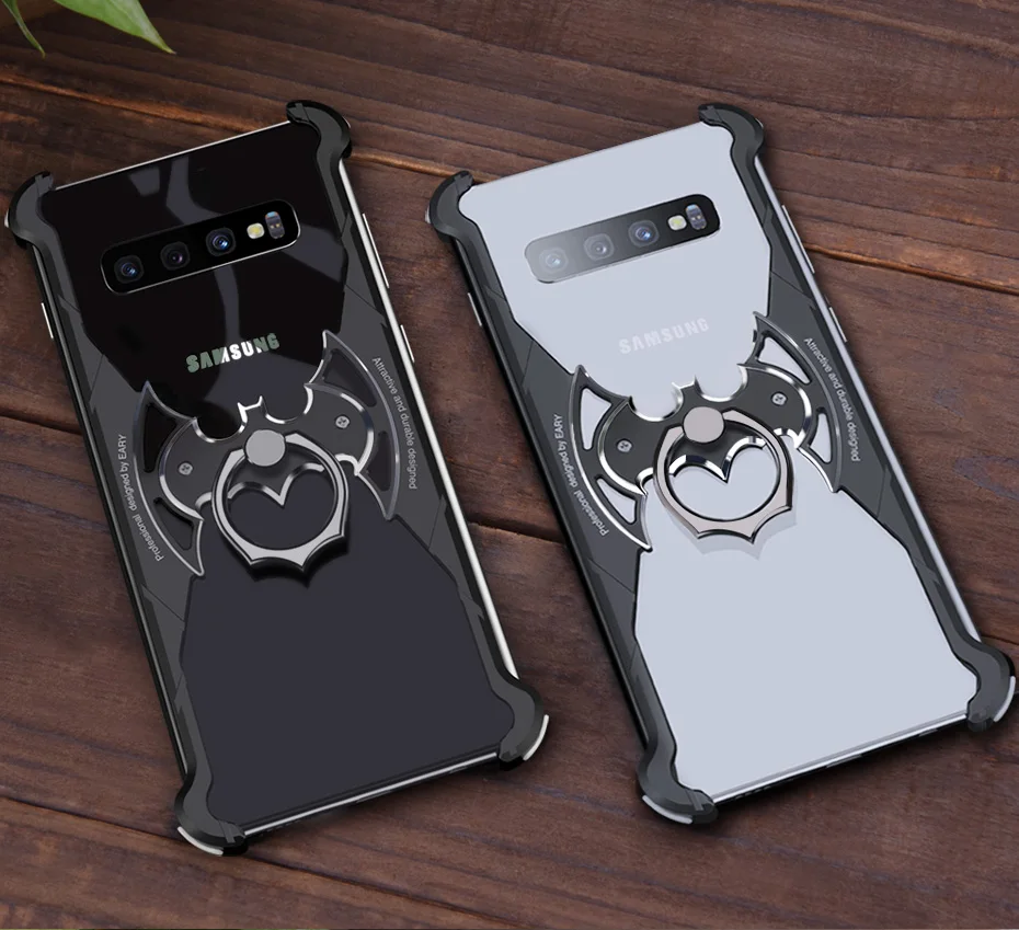 OATSBASF Летучая Мышь Дизайн Металлический корпус для samsung Galaxy S10 S10 Plus S10e персональный металлический бампер противоударный корпус