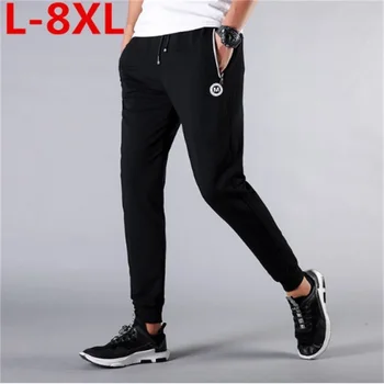 

2017 New big plus size 8XL 7XL 6XL 5XL Mens cotton trousers Joggers Fashion Clothing Pants Casual Pants Sweatpants Men Mid-waist