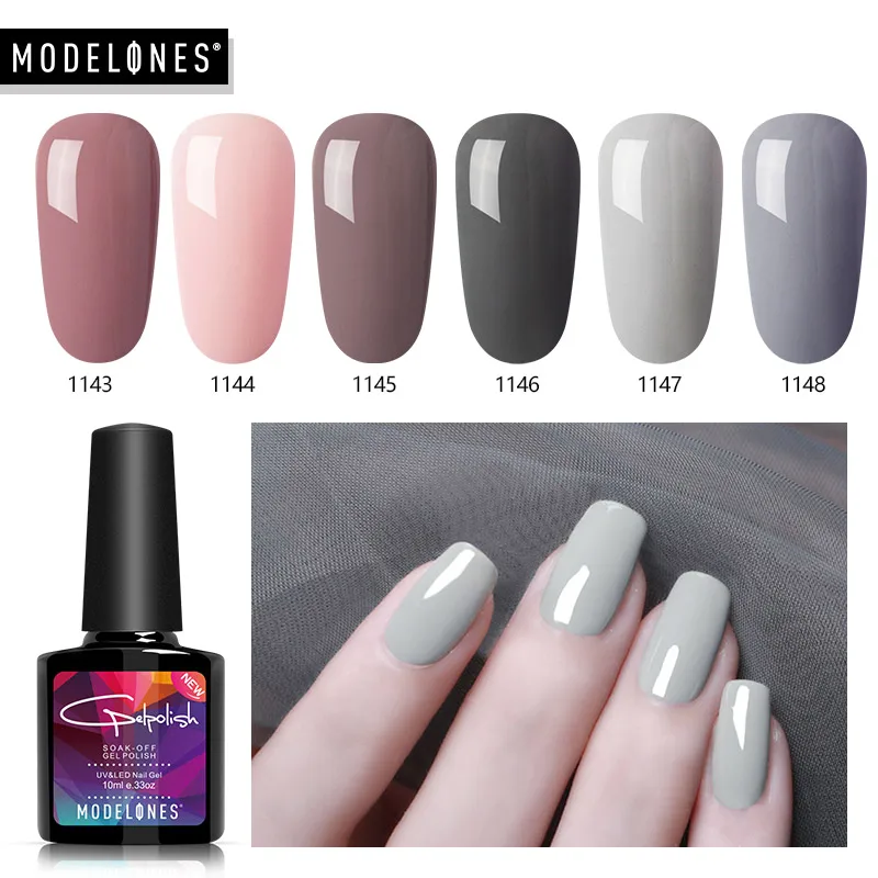 

Modelones UV Nail Gel Polish Newest Style 190 Colors For Choose Nail Art UV Gel Polish Fashion Salon UV Led Nail Varnish Gel