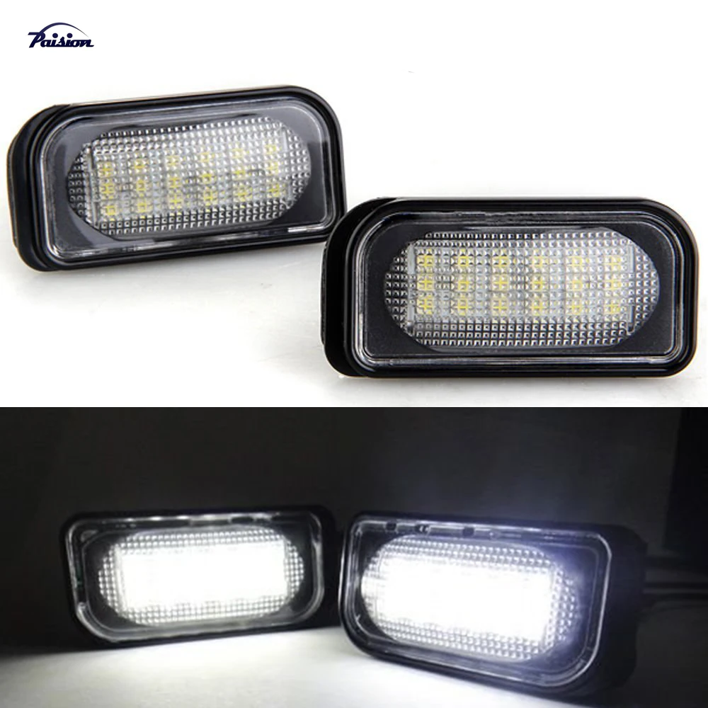 No Error LED Number License Plate Light Kit WHITE for Mercedes Benz