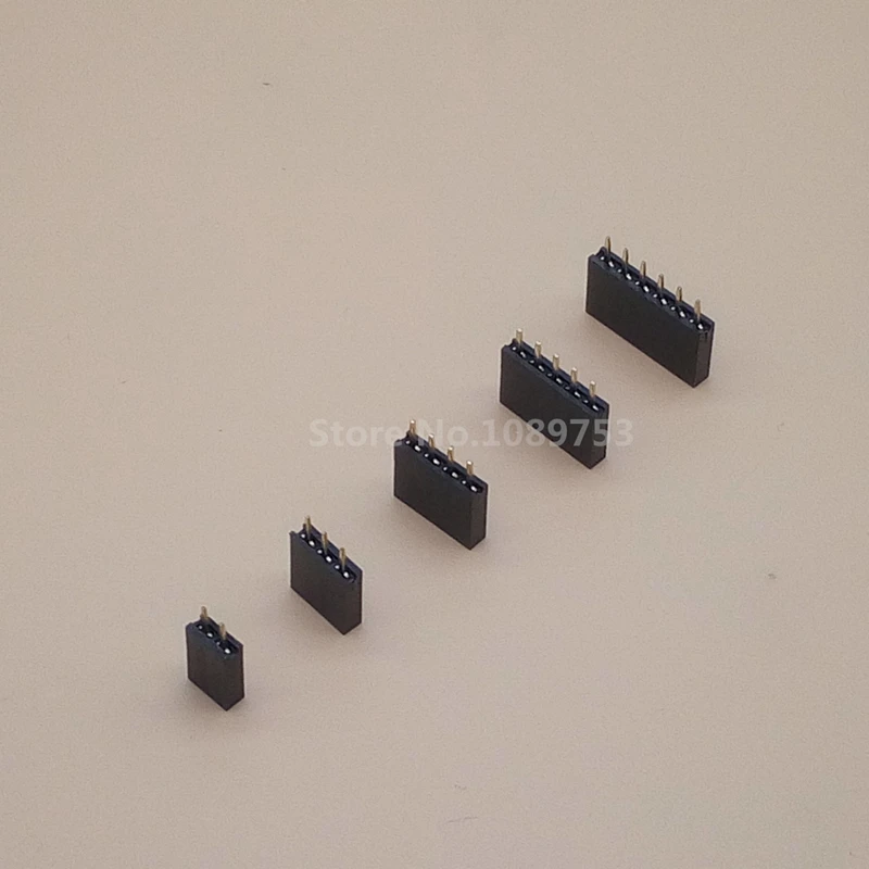 8.5mm 100Pcs 2.54mm Pitch 12 Pin hembra de una fila recto encabezado tira ph 8.5mm 100Pcs 2.54mm Pitch 12 Pin hembra de una fila recto encabezado tira ph