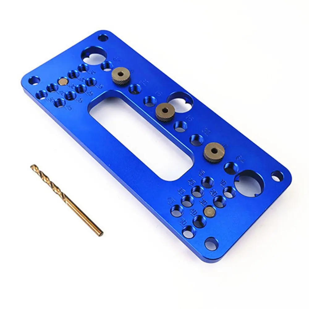 cheap Cabinet Wood Working Portable Positioning Guide Hole Puncher Home Easy Apply Hand Locator Small Door Handle Aluminum Alloy Tool