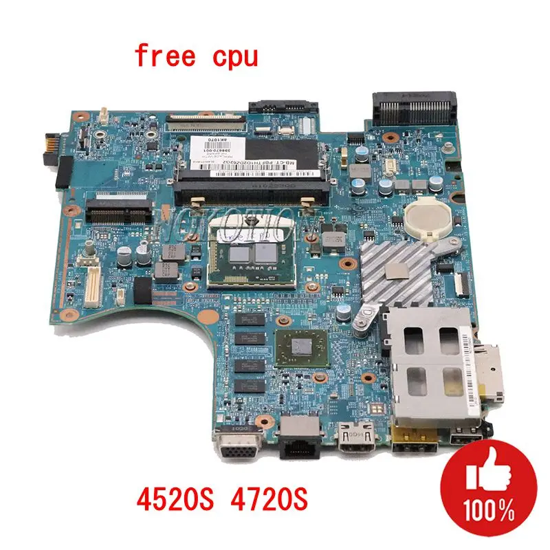 NOKOTION 633552-001 598668-001 628794-001 материнская плата для ноутбука hp Probook 4720S 4520S материнская плата 48.4gk06041 DDR3 Бесплатный процессор