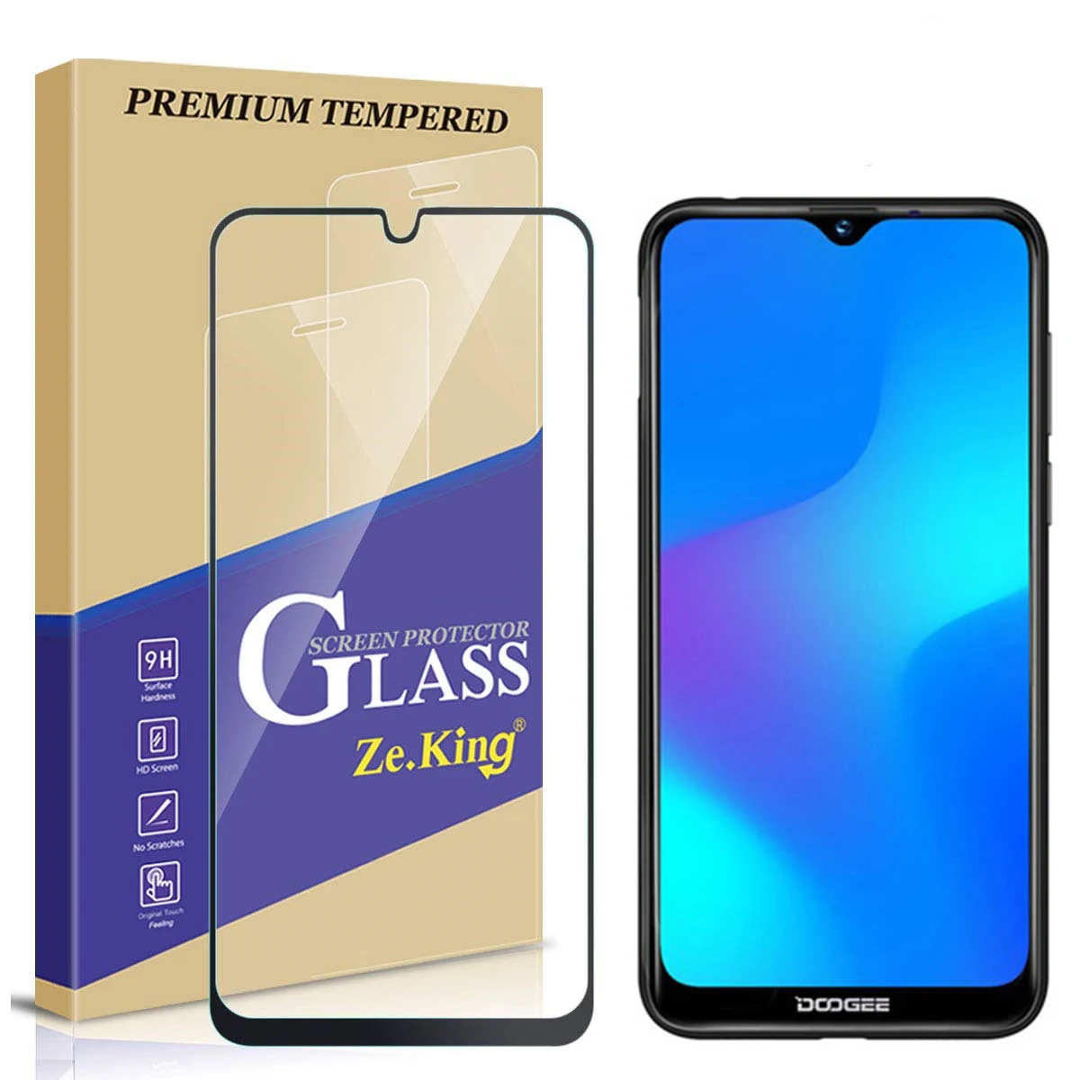 

doogee Y8 Smartphone 9H Tempered Glass For doogee Y8 Screen Protector Protective Glass phone cover case Film For doogee Y 8