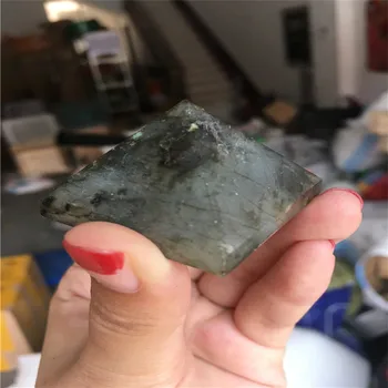 

100gNATURAL Labradorite Quartz Pyramid Crystal Healing