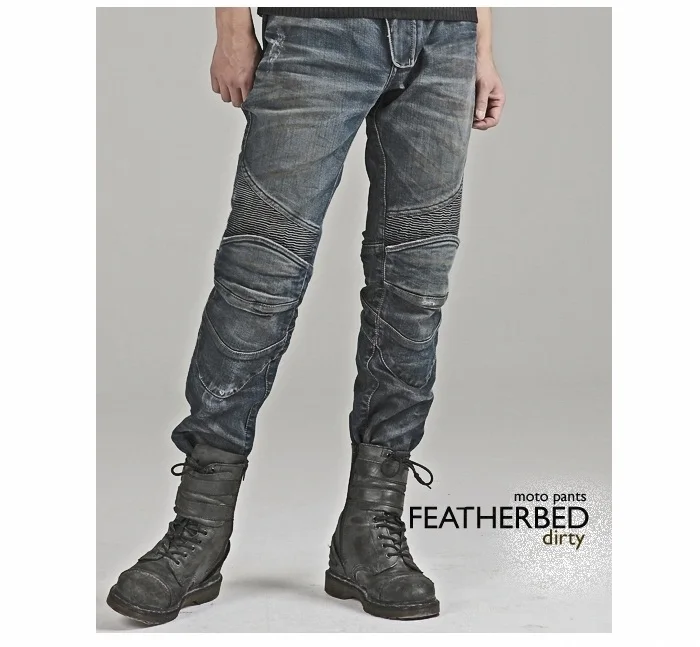 Image The new MOTO UB02 motorcycle riding jeans racing pants falling locomotive jeans rider pants